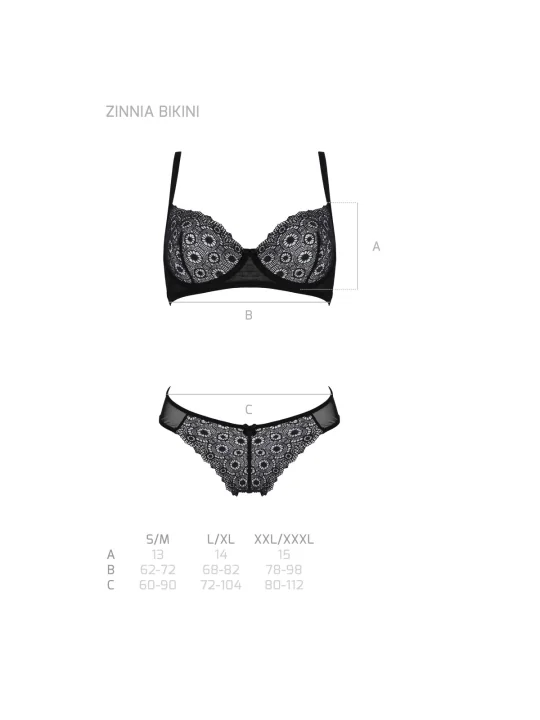 Zinnia Bikini Schwarz von Passion Eco Collection