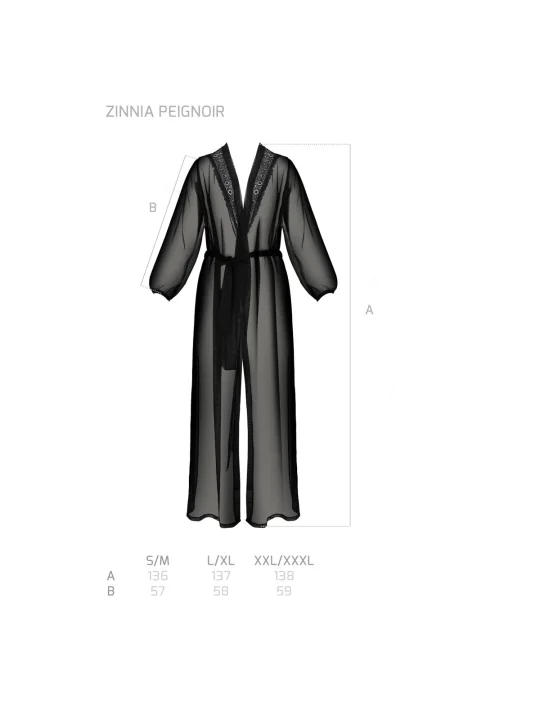 Zinnia Negligee Schwarz von Passion Eco Collection