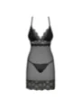 Renelia Chemise & Tanga Schwarz von Obsessive