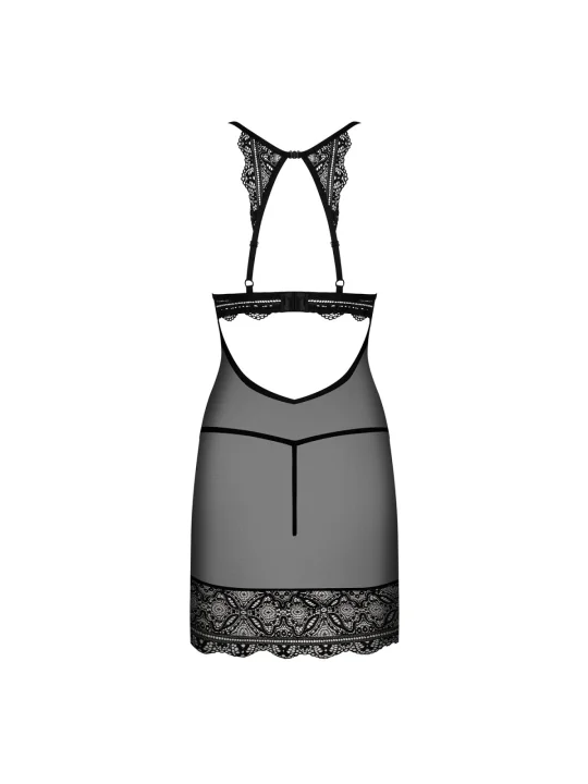 Renelia Chemise & Tanga Schwarz von Obsessive