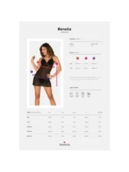 Renelia Chemise & Tanga Schwarz von Obsessive