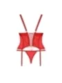 Blossmina Korsett & Tanga Rot von Obsessive