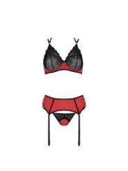 Magnolia 3er Set Red-Schwarz von Casmir