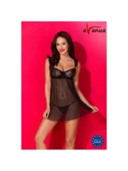 Milagros Chemise & Tanga Schwarz von Avanua