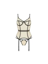 Serara Korsett & Tanga Beige von Passion-Exklusiv