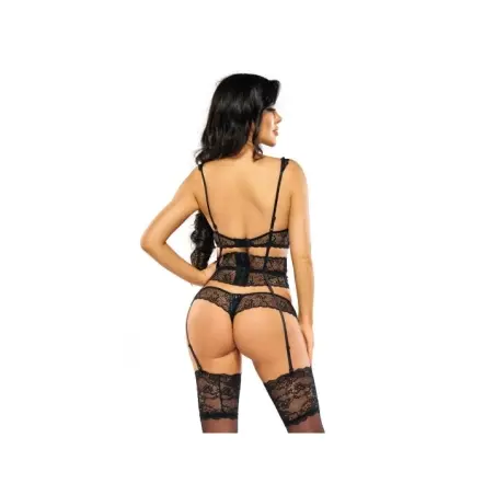 Lilie 3er Set schwarz von Beauty Night Fashion