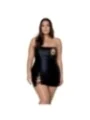 Celin Size Plus Chemise & Tanga Schwarz von Passion Size Plus