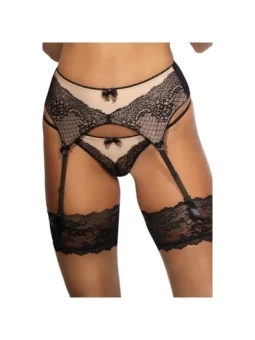 Garter Belt + String CR3618 schwarz von Chilirose