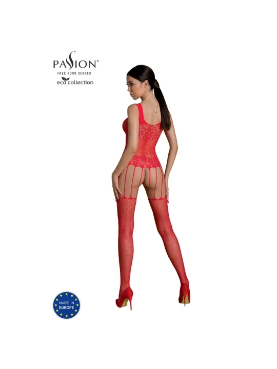 Eco Bodystocking Bs001 Rot von Passion Eco Collection