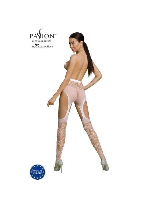 Eco Straps-Strumpfhose S005 Weiß von Passion Eco Collection