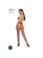 Eco Strumpfhose Ouvert S006 Rot von Passion Eco Collection