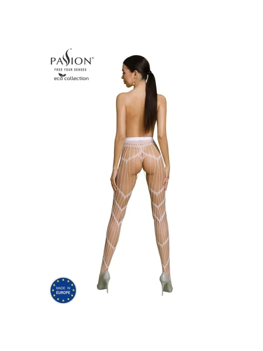 Eco Strumpfhose Ouvert S006 Weiß von Passion Eco Collection