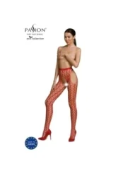 Eco Strumpfhose Ouvert S007 Rot von Passion Eco Collection