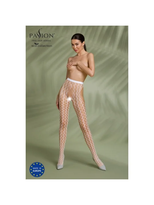 Eco Strumpfhose Ouvert S007 Weiß von Passion Eco Collection