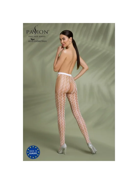 Eco Strumpfhose Ouvert S007 Weiß von Passion Eco Collection