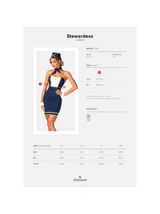 Stewardess Uniform von Obsessive