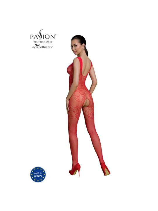 Eco Bodystocking Bs012 Rot von Passion Eco Collection