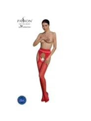 Eco Strumpfhose Ouvert S002 Rot von Passion Eco Collection