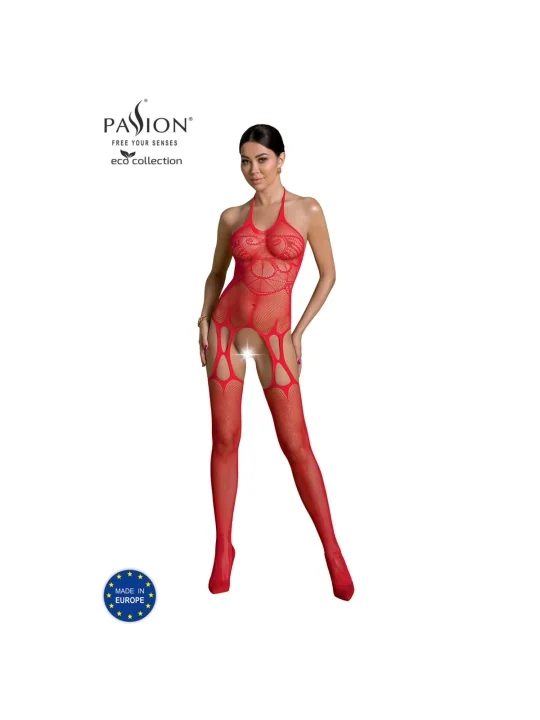 Eco Bodystocking Bs002 Rot von Passion Eco Collection