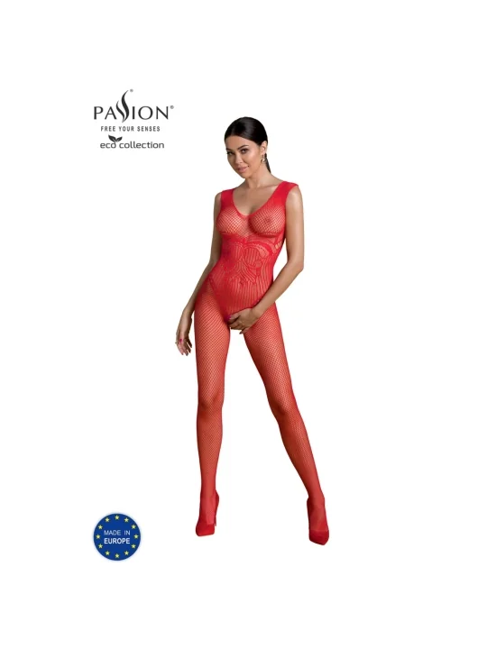 Eco Bodystocking Bs003 Rot von Passion Eco Collection