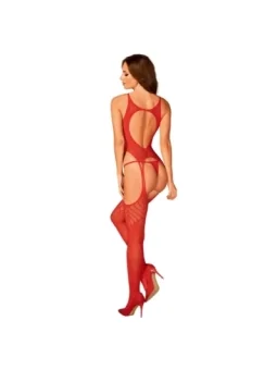 Schwarzes Netz-Catsuit Ouvert 6240, Bodystocking von Softline Plus Size