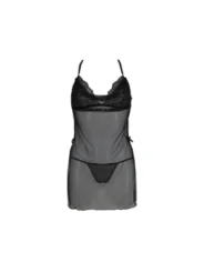 Deliena Chemise Schwarz von Passion-Exklusiv