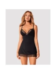 Bella Rou Chemise & Tanga Schwarz von Obsessive