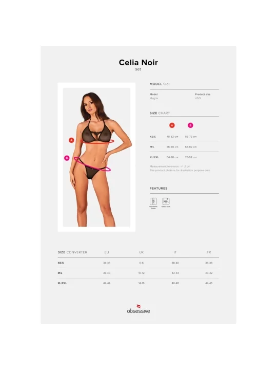 Celia Noir 2er Set Schwarz von Obsessive