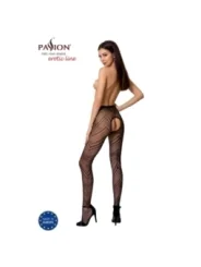 Strumpfhose offen (ouvert Strumpfhose) schwarz S010 von Passion-Exklusiv