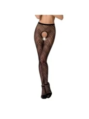 Strumpfhose offen (ouvert Strumpfhose) schwarz S010 von Passion-Exklusiv