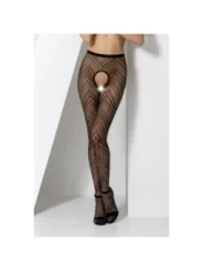 Strumpfhose offen (ouvert Strumpfhose) schwarz S010 von Passion-Exklusiv