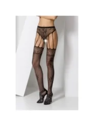 Strumpfhose offen (ouvert Strumpfhose) schwarz S016 von Passion-Exklusiv