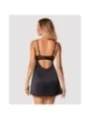 Serena Love Chemise & Tanga Schwarz von Obsessive