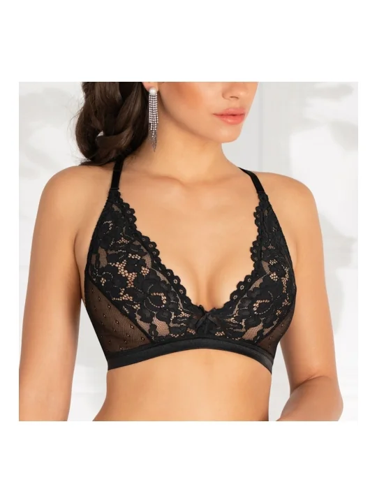 Rozetta Weiche Bralette Schwarz von Róza