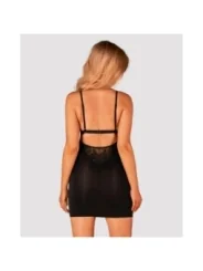 Maderris Chemise & Tanga Schwarz von Obsessive