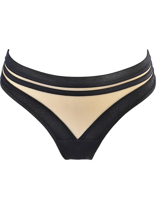 String schwarz-beige V-10495 von Axami