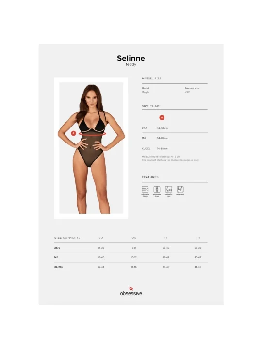 Selinne Body Schwarz von Obsessive