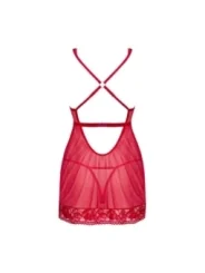 Lacelove Babydoll & Tanga Rot von Obsessive