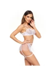 Peony 3-tlg. Dessous Set weiss von Beauty Night