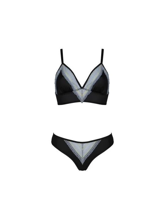 Dagia BH-Set schwarz-blau von Casmir