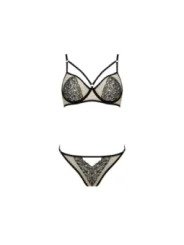 Lorina 2er Set beige-schwarz von Passion-Exklusiv