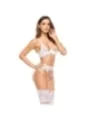 Rose 3-tlg. Dessous-Set von Beauty Night Fashion weiß