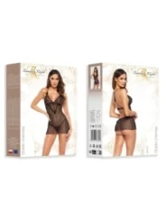 Goldie Chemise & String schwarz von Beauty Night