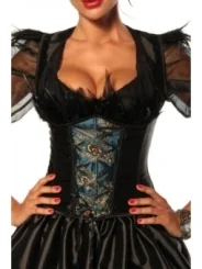 Dirndl schwarz/türkis