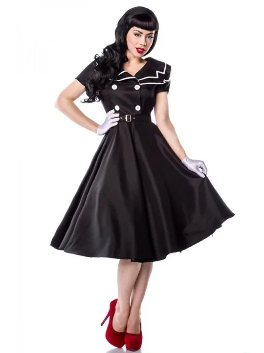 Rockabilly-Kleid schwarz/weiß