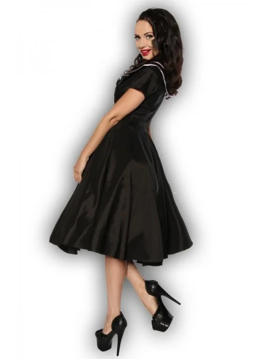 Rockabilly-Kleid schwarz/weiß