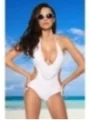 Monokini mit Fransen weiß