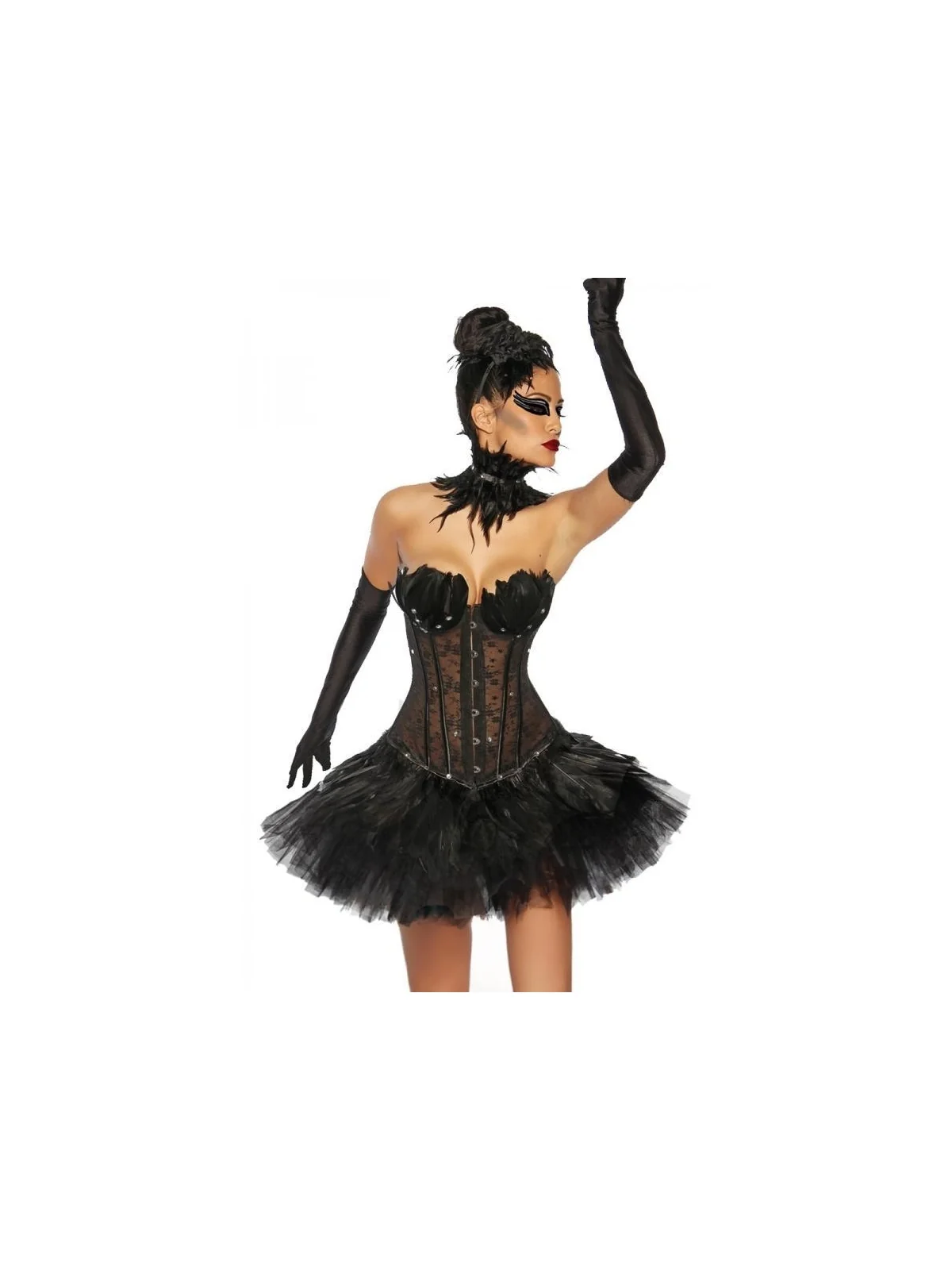 Black Swan / White Swan Corsage schwarz