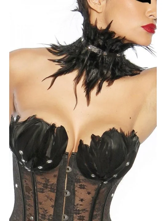 Black Swan / White Swan Corsage schwarz