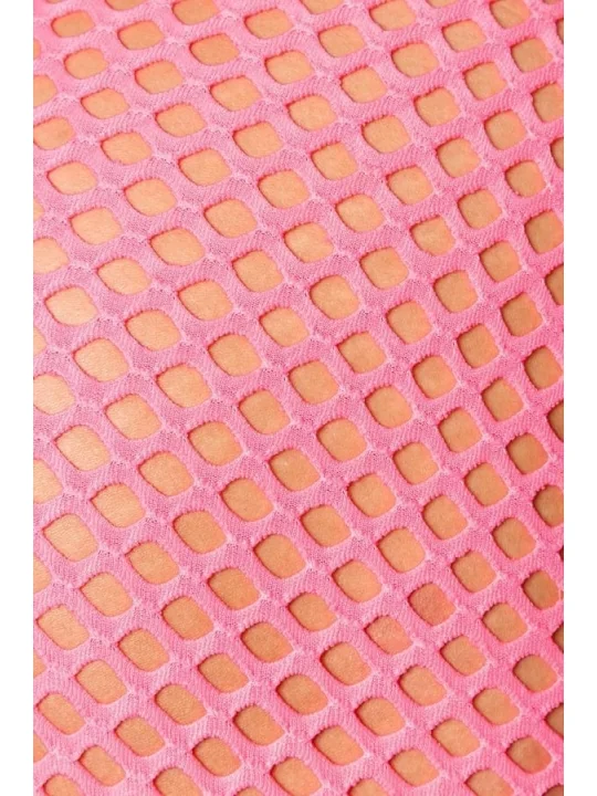 Netz-Caprihose neonpink